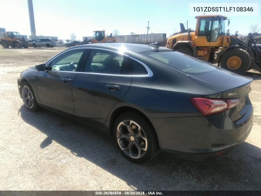 2020 Chevrolet Malibu Fwd Lt VIN: 1G1ZD5ST1LF108346 Lot: 39768574