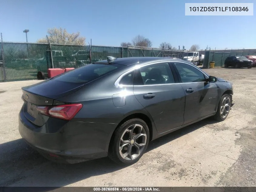 2020 Chevrolet Malibu Fwd Lt VIN: 1G1ZD5ST1LF108346 Lot: 39768574