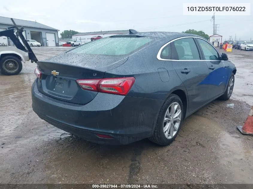 2020 Chevrolet Malibu Fwd Lt VIN: 1G1ZD5ST0LF076022 Lot: 39827944