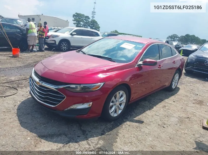 2020 Chevrolet Malibu Fwd Lt VIN: 1G1ZD5ST6LF025186 Lot: 39838403