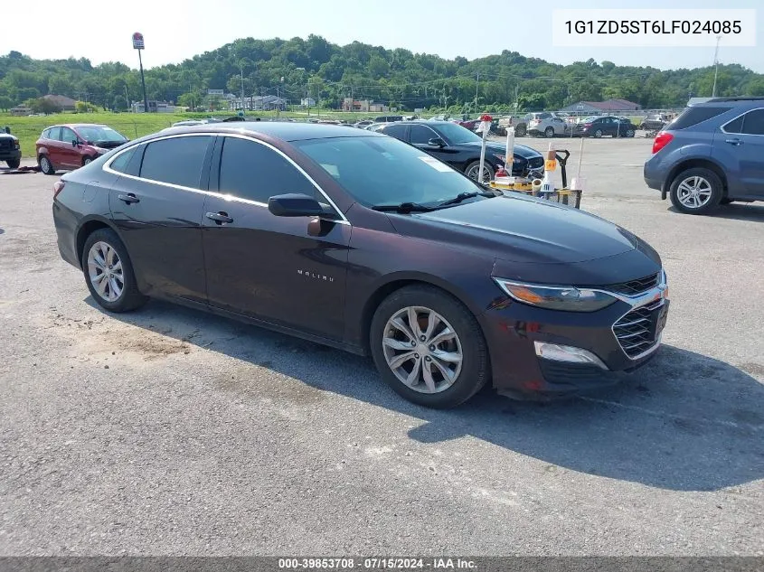 2020 Chevrolet Malibu Fwd Lt VIN: 1G1ZD5ST6LF024085 Lot: 39853708