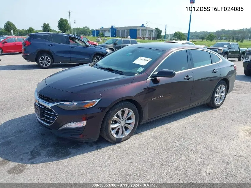 2020 Chevrolet Malibu Fwd Lt VIN: 1G1ZD5ST6LF024085 Lot: 39853708