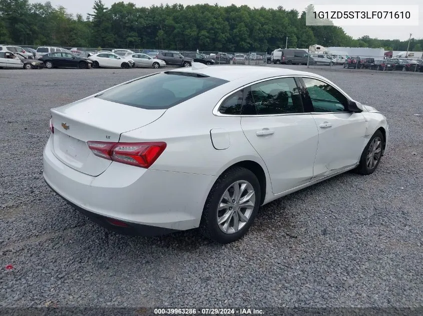 2020 Chevrolet Malibu Fwd Lt VIN: 1G1ZD5ST3LF071610 Lot: 39963286