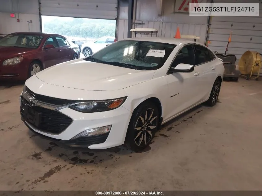 2020 Chevrolet Malibu Fwd Rs VIN: 1G1ZG5ST1LF124716 Lot: 39972886