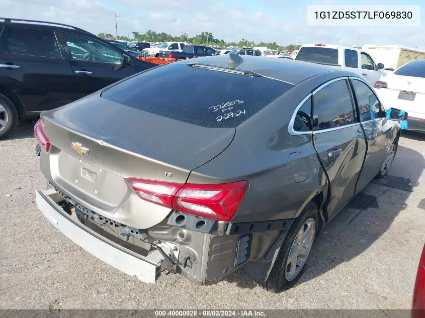 2020 Chevrolet Malibu Fwd Lt VIN: 1G1ZD5ST7LF069830 Lot: 40000928