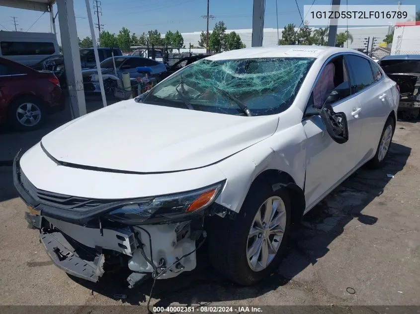 2020 Chevrolet Malibu Fwd Lt VIN: 1G1ZD5ST2LF016789 Lot: 40002351