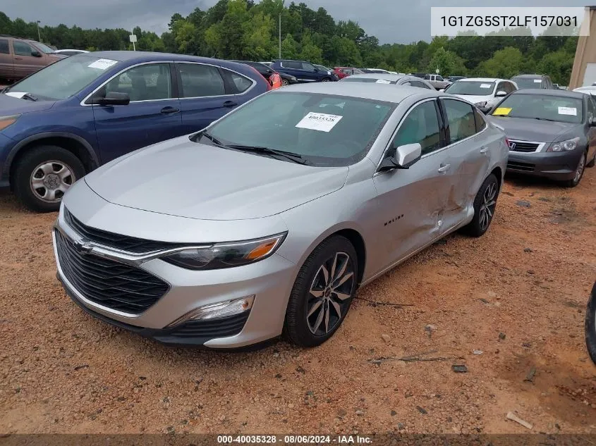 2020 Chevrolet Malibu Fwd Rs VIN: 1G1ZG5ST2LF157031 Lot: 40035328