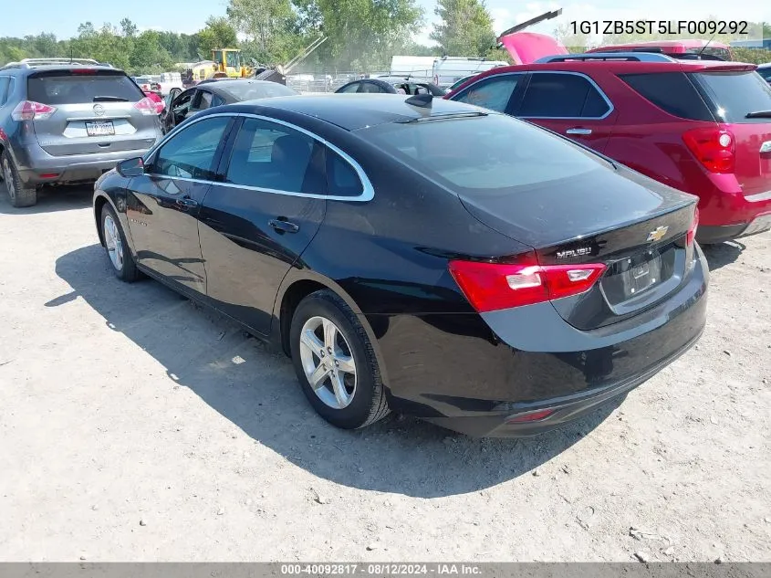 2020 Chevrolet Malibu Fwd Ls VIN: 1G1ZB5ST5LF009292 Lot: 40092817