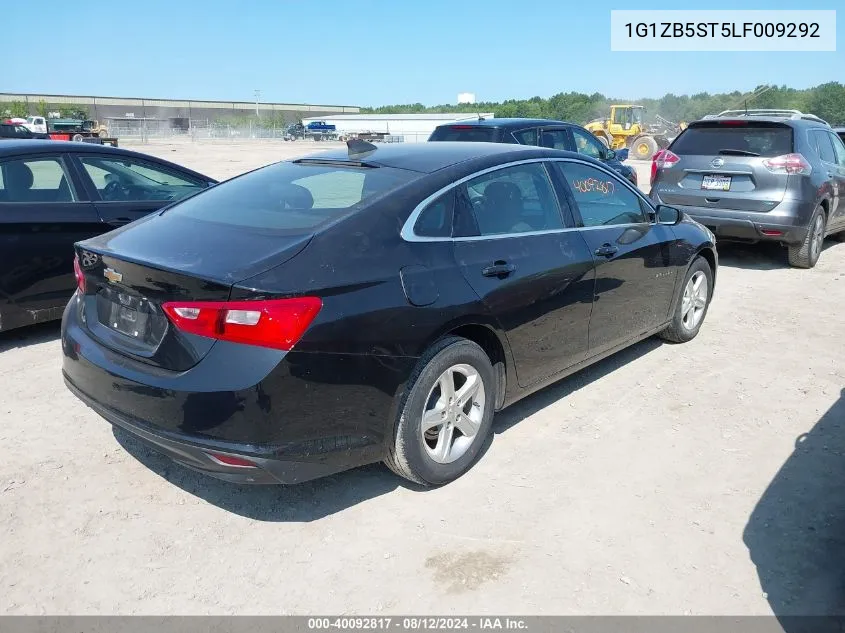 2020 Chevrolet Malibu Fwd Ls VIN: 1G1ZB5ST5LF009292 Lot: 40092817