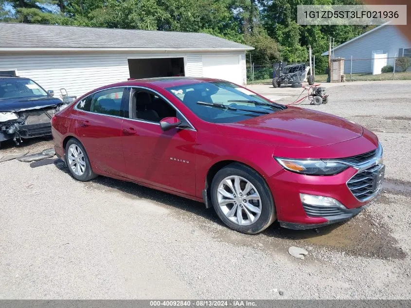 2020 Chevrolet Malibu Fwd Lt VIN: 1G1ZD5ST3LF021936 Lot: 40092840