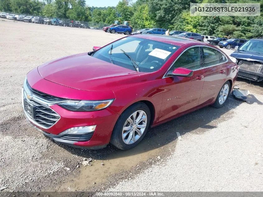 2020 Chevrolet Malibu Fwd Lt VIN: 1G1ZD5ST3LF021936 Lot: 40092840