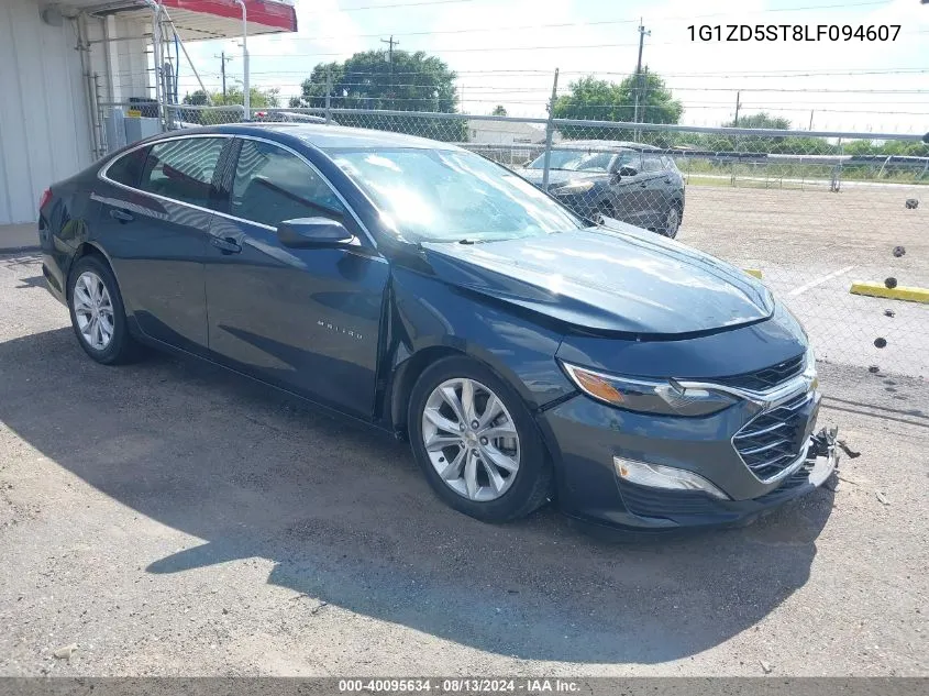 2020 Chevrolet Malibu Fwd Lt VIN: 1G1ZD5ST8LF094607 Lot: 40095634