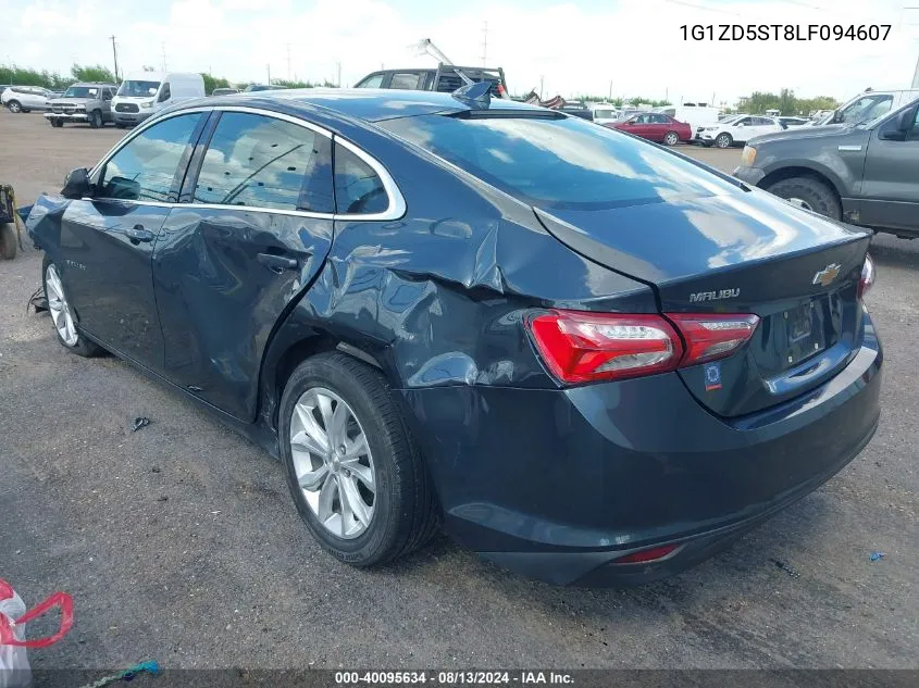 2020 Chevrolet Malibu Fwd Lt VIN: 1G1ZD5ST8LF094607 Lot: 40095634