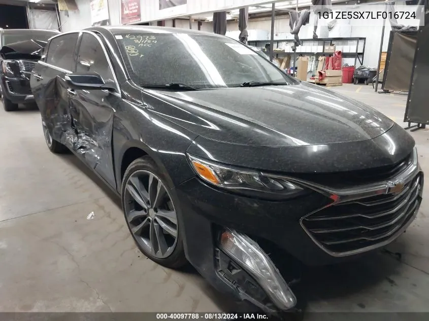 2020 Chevrolet Malibu Fwd Premier VIN: 1G1ZE5SX7LF016724 Lot: 40097788