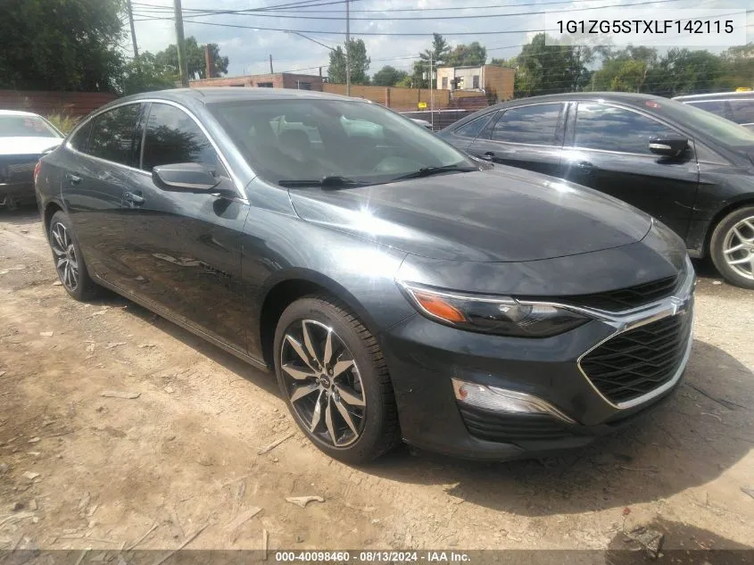 2020 Chevrolet Malibu Fwd Rs VIN: 1G1ZG5STXLF142115 Lot: 40098460