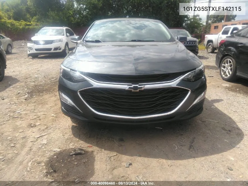 2020 Chevrolet Malibu Fwd Rs VIN: 1G1ZG5STXLF142115 Lot: 40098460