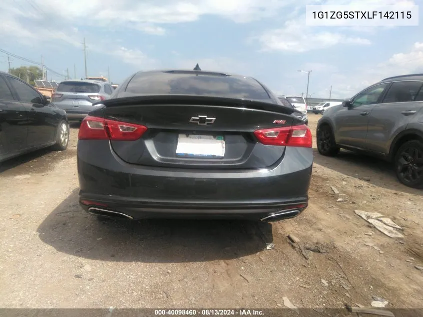 2020 Chevrolet Malibu Fwd Rs VIN: 1G1ZG5STXLF142115 Lot: 40098460