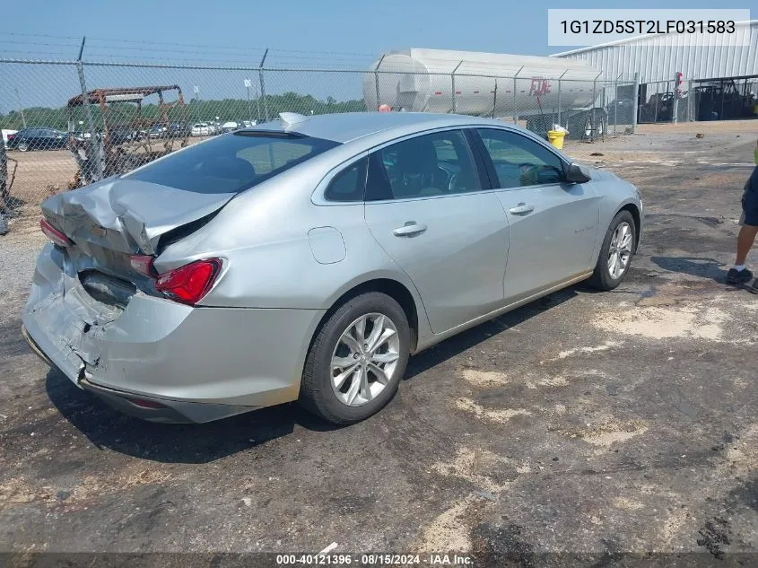 2020 Chevrolet Malibu Fwd Lt VIN: 1G1ZD5ST2LF031583 Lot: 40121396