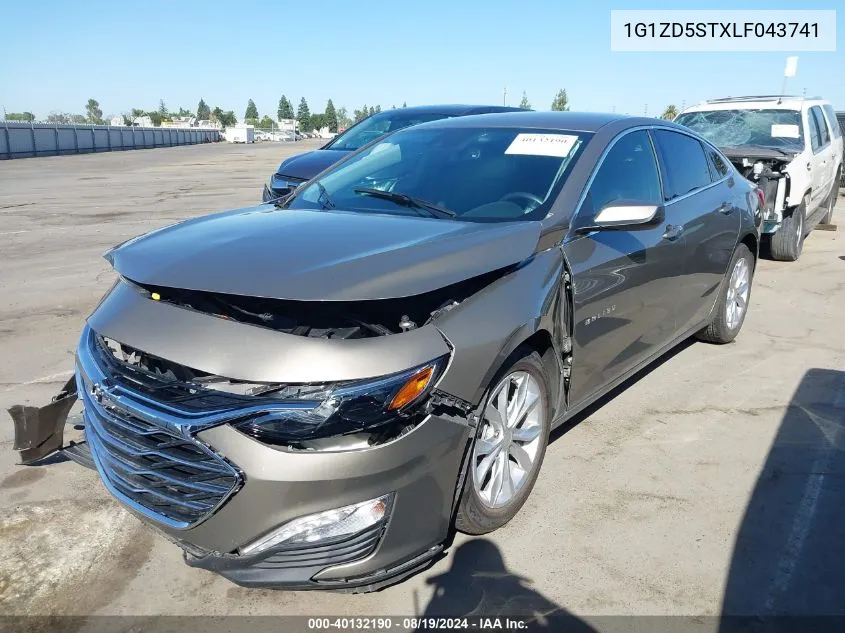 2020 Chevrolet Malibu Fwd Lt VIN: 1G1ZD5STXLF043741 Lot: 40132190