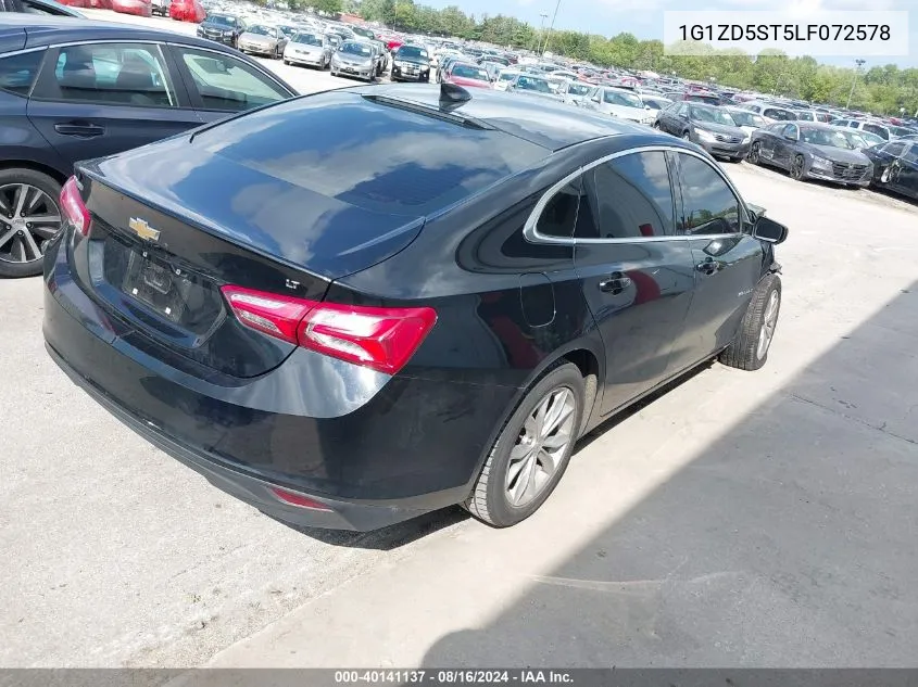 2020 Chevrolet Malibu Fwd Lt VIN: 1G1ZD5ST5LF072578 Lot: 40141137