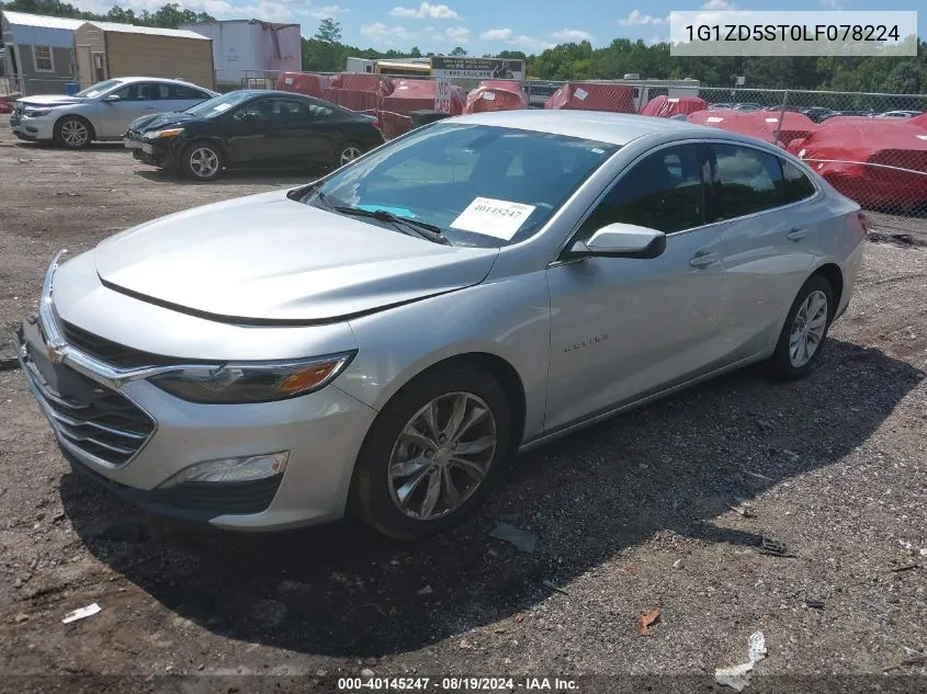 2020 Chevrolet Malibu Fwd Lt VIN: 1G1ZD5ST0LF078224 Lot: 40145247