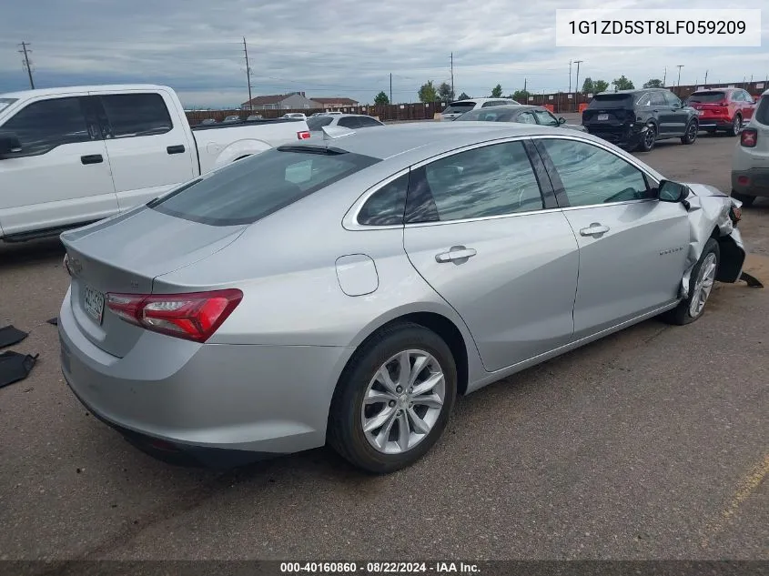 2020 Chevrolet Malibu Fwd Lt VIN: 1G1ZD5ST8LF059209 Lot: 40160860