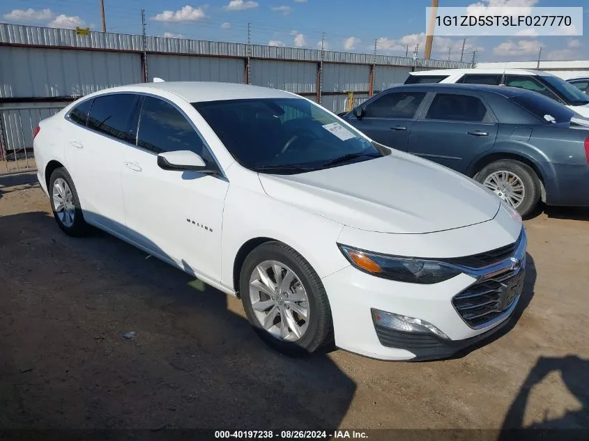 2020 Chevrolet Malibu Fwd Lt VIN: 1G1ZD5ST3LF027770 Lot: 40197238