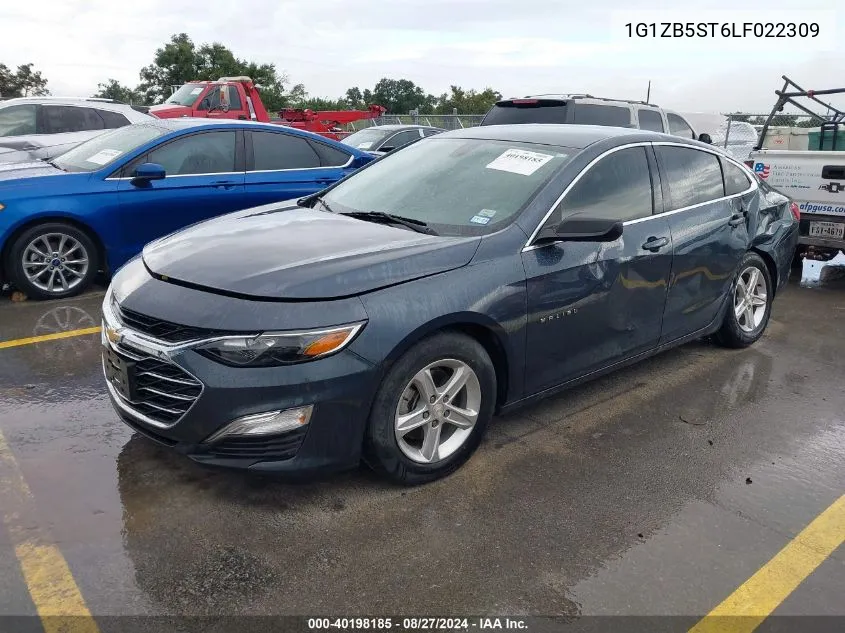 2020 Chevrolet Malibu Fwd Ls VIN: 1G1ZB5ST6LF022309 Lot: 40198185