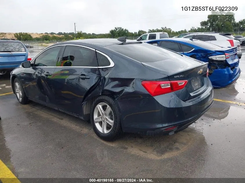 2020 Chevrolet Malibu Fwd Ls VIN: 1G1ZB5ST6LF022309 Lot: 40198185