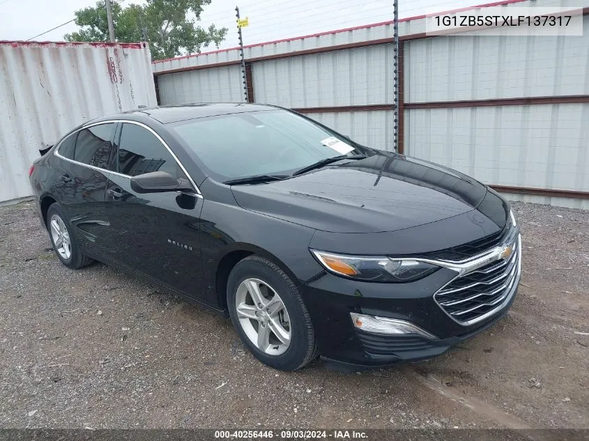 2020 Chevrolet Malibu Fwd Ls VIN: 1G1ZB5STXLF137317 Lot: 40256446