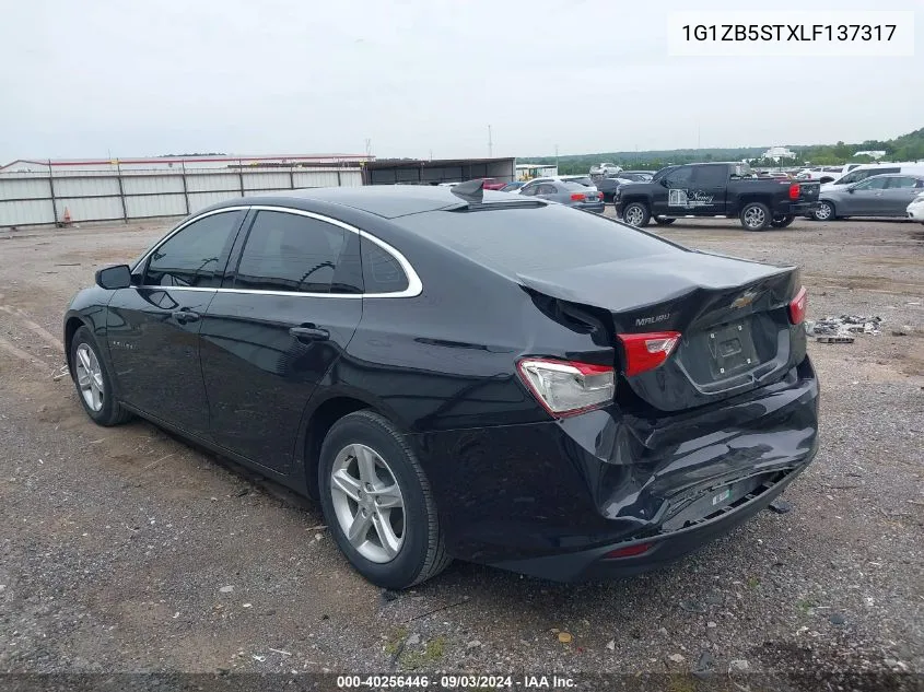 2020 Chevrolet Malibu Fwd Ls VIN: 1G1ZB5STXLF137317 Lot: 40256446