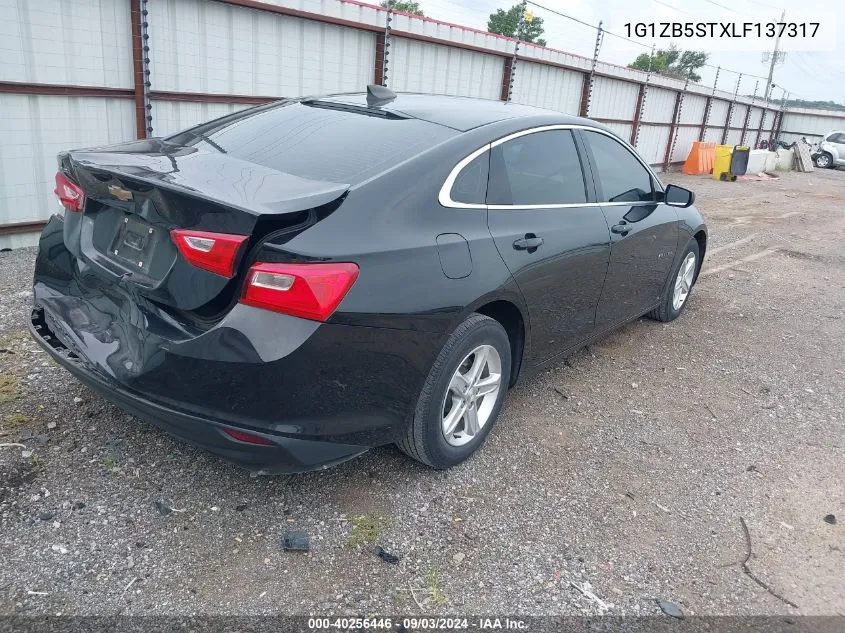 2020 Chevrolet Malibu Fwd Ls VIN: 1G1ZB5STXLF137317 Lot: 40256446