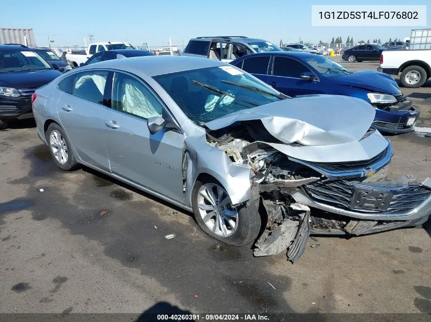 2020 Chevrolet Malibu Fwd Lt VIN: 1G1ZD5ST4LF076802 Lot: 40260391