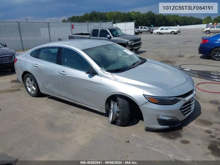 2020 Chevrolet Malibu Fwd 1Fl VIN: 1G1ZC5ST3LF064191 Lot: 40262541