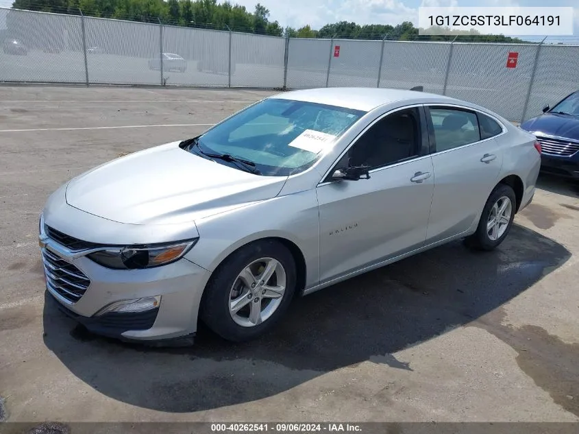 2020 Chevrolet Malibu Fwd 1Fl VIN: 1G1ZC5ST3LF064191 Lot: 40262541