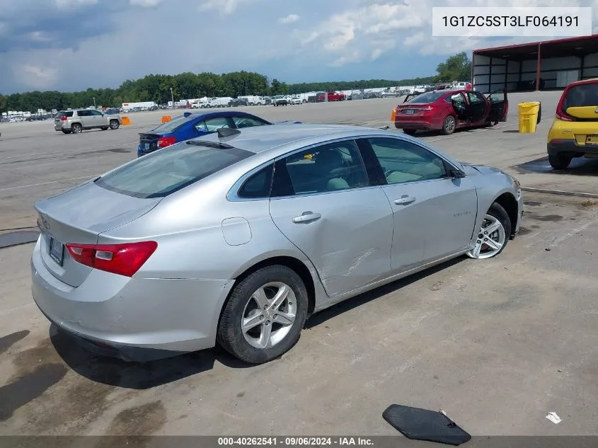 2020 Chevrolet Malibu Fwd 1Fl VIN: 1G1ZC5ST3LF064191 Lot: 40262541