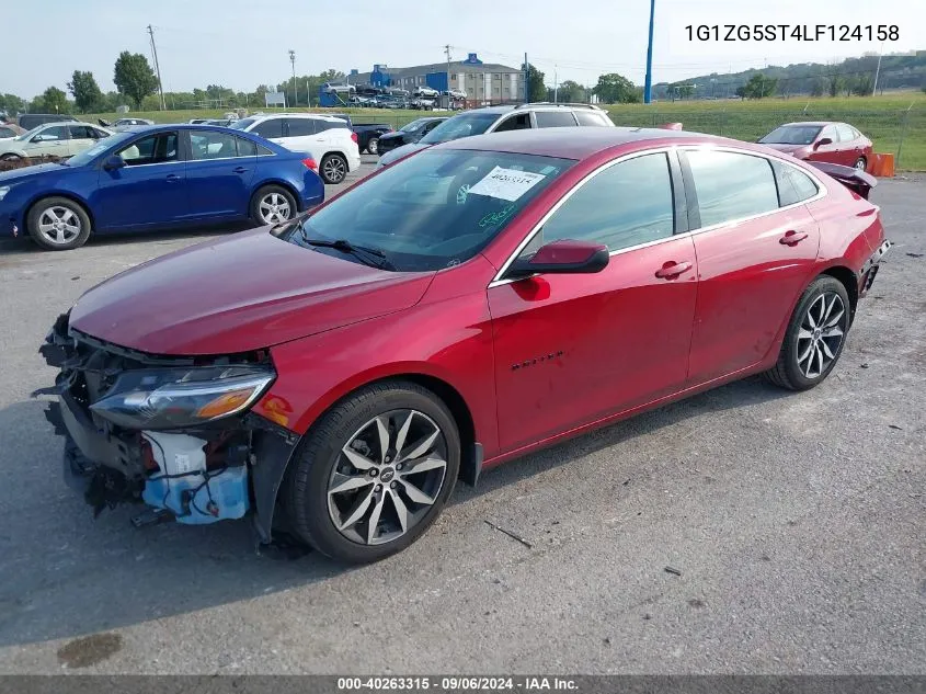 2020 Chevrolet Malibu Fwd Rs VIN: 1G1ZG5ST4LF124158 Lot: 40263315