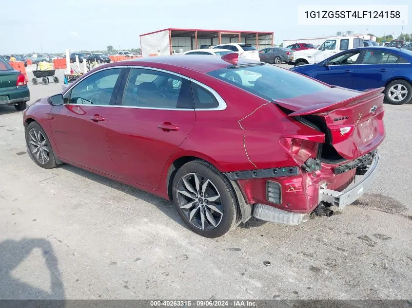 2020 Chevrolet Malibu Fwd Rs VIN: 1G1ZG5ST4LF124158 Lot: 40263315