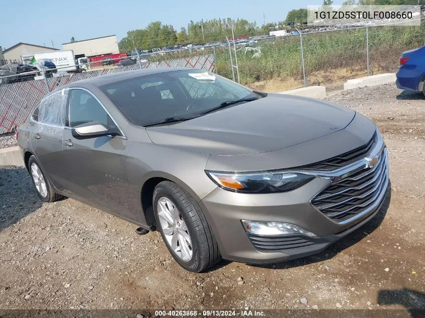 2020 Chevrolet Malibu Fwd Lt VIN: 1G1ZD5ST0LF008660 Lot: 40263868