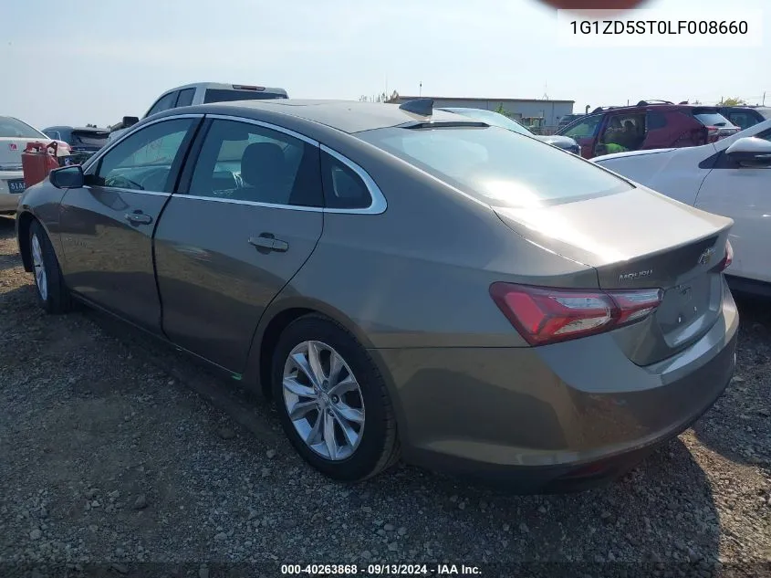 2020 Chevrolet Malibu Fwd Lt VIN: 1G1ZD5ST0LF008660 Lot: 40263868