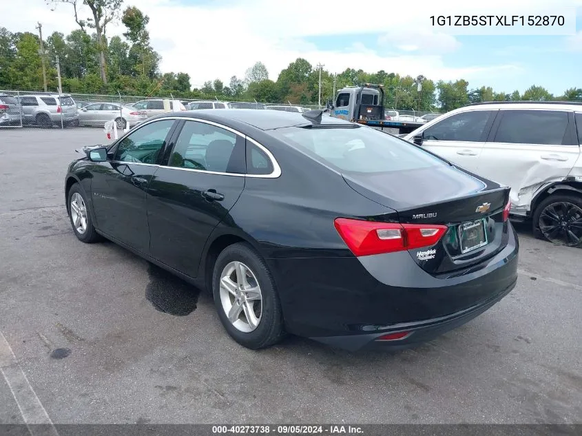 2020 Chevrolet Malibu Ls VIN: 1G1ZB5STXLF152870 Lot: 40273738