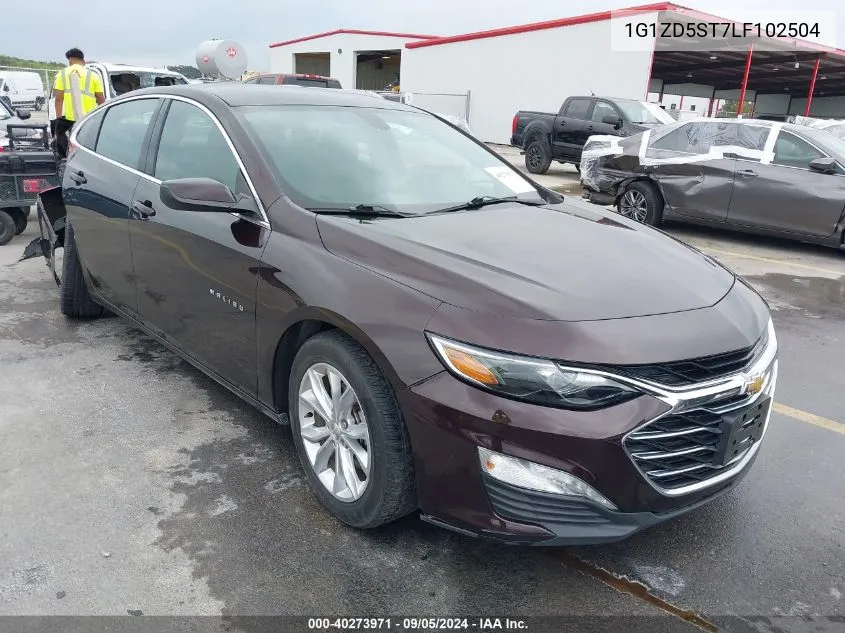 2020 Chevrolet Malibu Fwd Lt VIN: 1G1ZD5ST7LF102504 Lot: 40273971