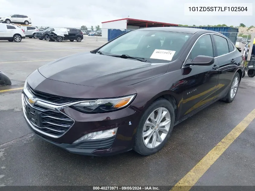 2020 Chevrolet Malibu Fwd Lt VIN: 1G1ZD5ST7LF102504 Lot: 40273971