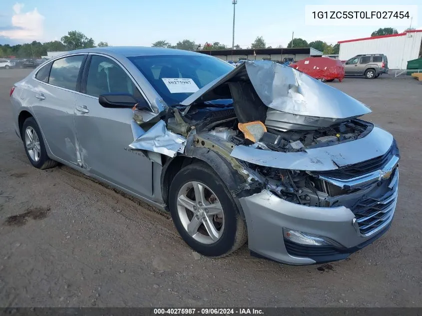 2020 Chevrolet Malibu Fwd 1Fl VIN: 1G1ZC5ST0LF027454 Lot: 40275987