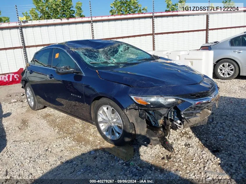 2020 Chevrolet Malibu Fwd Lt VIN: 1G1ZD5ST7LF122204 Lot: 40279267