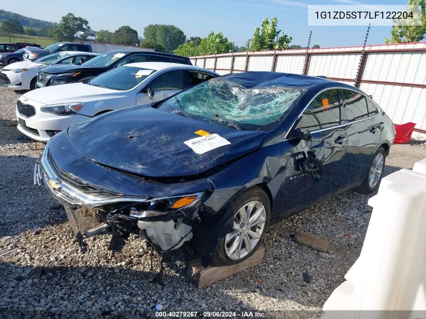 2020 Chevrolet Malibu Fwd Lt VIN: 1G1ZD5ST7LF122204 Lot: 40279267