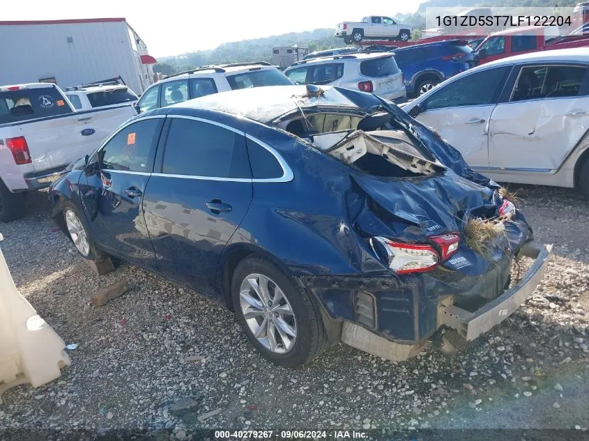 2020 Chevrolet Malibu Fwd Lt VIN: 1G1ZD5ST7LF122204 Lot: 40279267