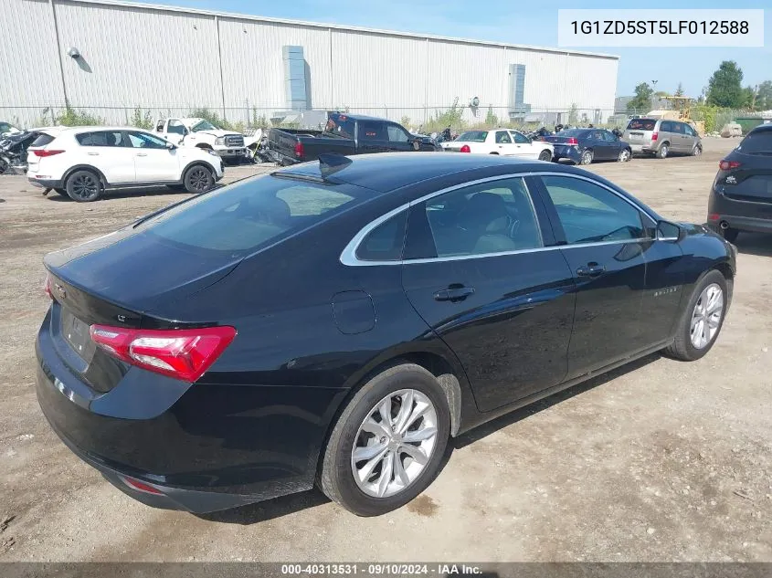 2020 Chevrolet Malibu Fwd Lt VIN: 1G1ZD5ST5LF012588 Lot: 40313531