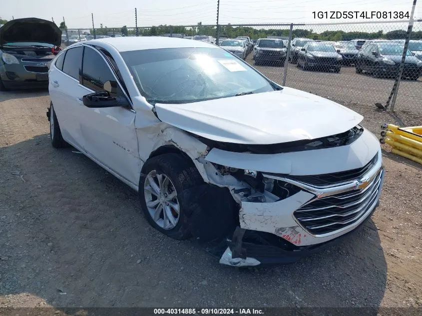 2020 Chevrolet Malibu Fwd Lt VIN: 1G1ZD5ST4LF081384 Lot: 40314885