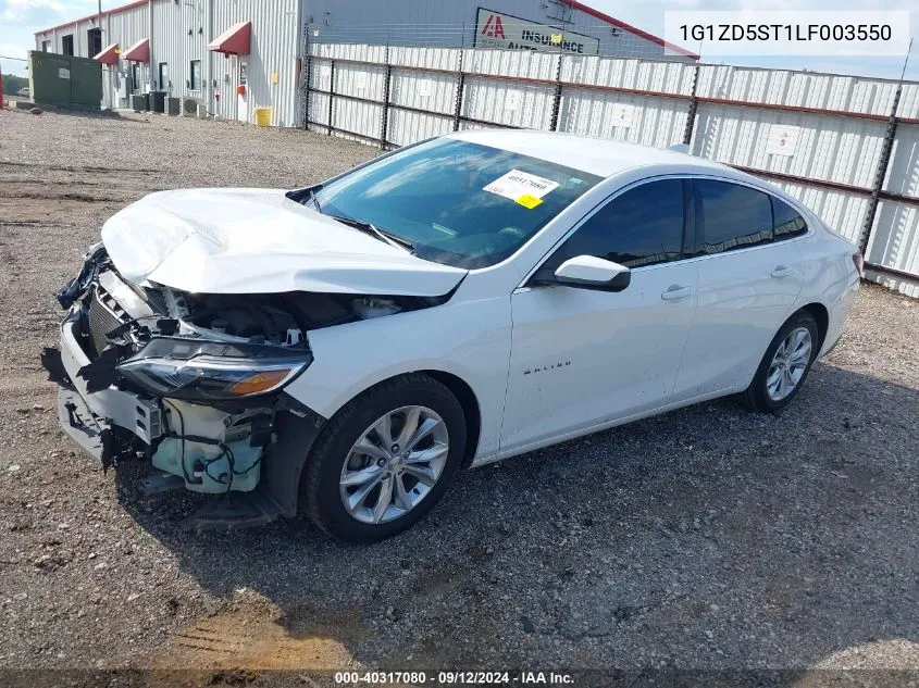 2020 Chevrolet Malibu Lt VIN: 1G1ZD5ST1LF003550 Lot: 40317080